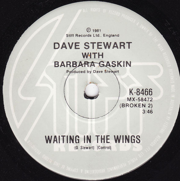 Dave Stewart With Barbara Gaskin* : It's My Party (7")