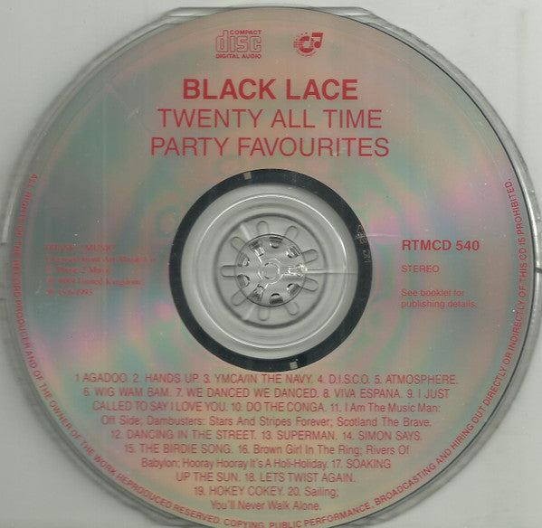 Black Lace : Twenty All Time Party Favourites (CD, Comp)