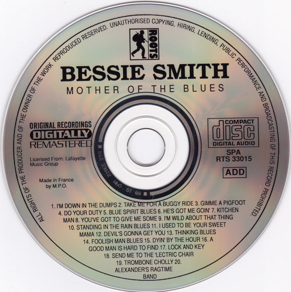 Bessie Smith : Mother Of The Blues (CD, Album, Comp, RM)