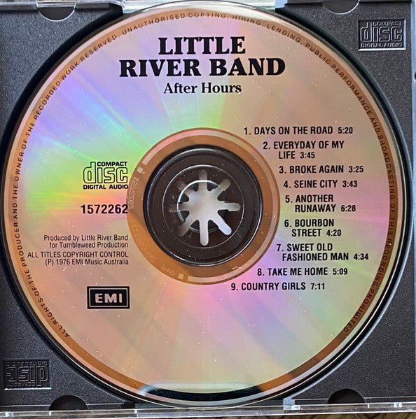 Little River Band : After Hours (CD, Album, RE)