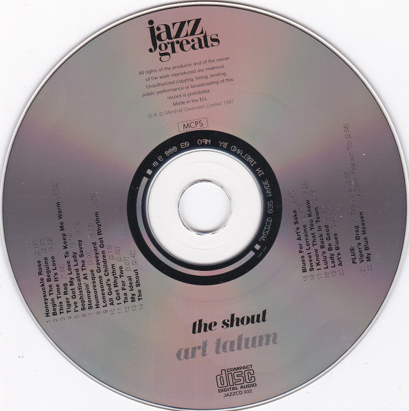 Art Tatum : The Shout (CD, Comp, Mono)