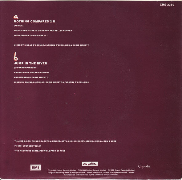 Sinéad O'Connor : Nothing Compares 2 U (7", Single)