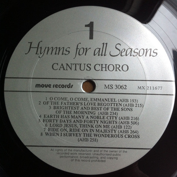 Cantus Choro, Melbourne Brass Ensemble : Hymns For All Seasons Volume 2 (LP)