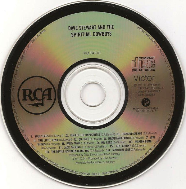 Dave Stewart And The Spiritual Cowboys : Dave Stewart And The Spiritual Cowboys (CD, Album)
