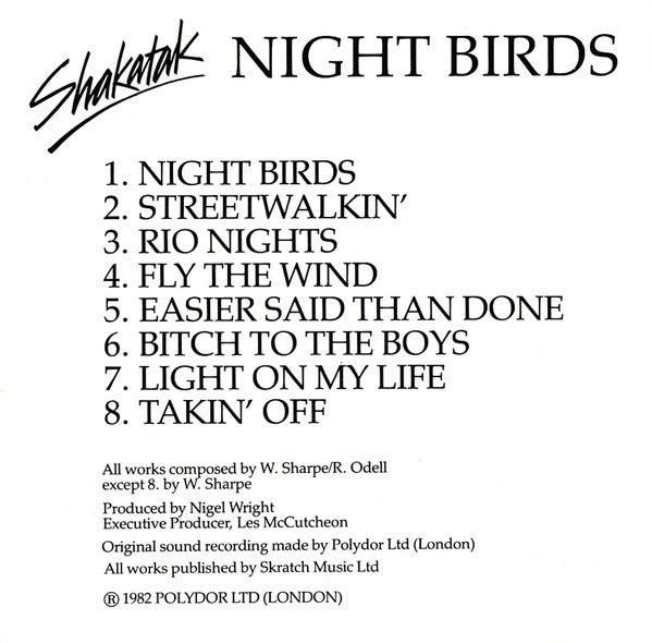 Shakatak : Night Birds (CD, Album, Red)