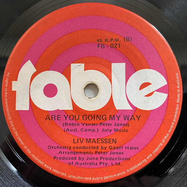 Liv Maessen : Snow Bird (7", Single)