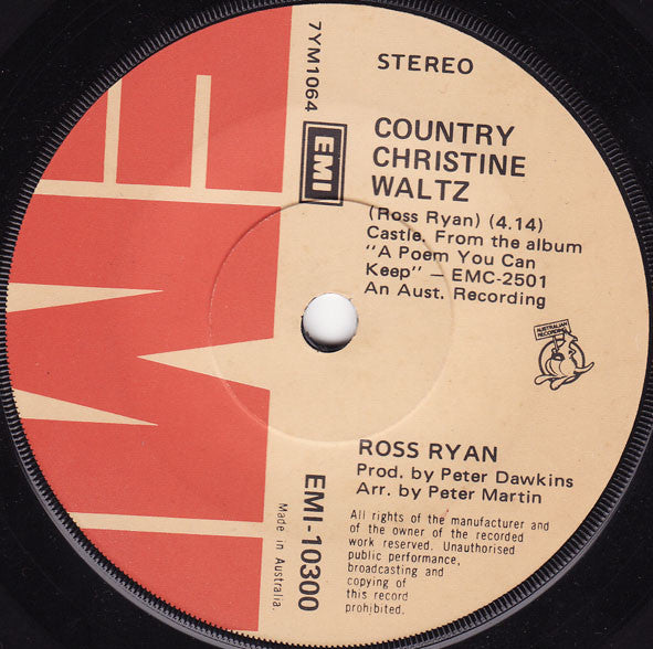 Ross Ryan : I Am Pegasus (7", Single)