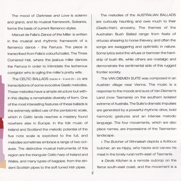 Gareth Koch : Van Diemen's Land: Celtic, Spanish and Australian Music For Guitar (CD, Album)