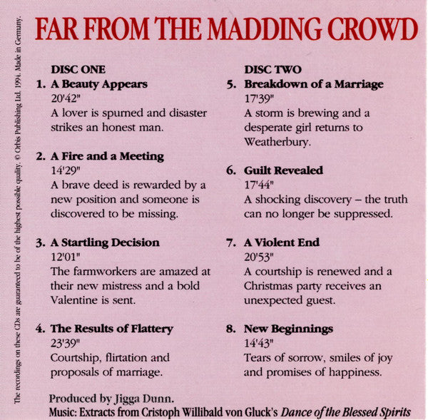 Thomas Hardy Read By Robert Powell (2) : Far From The Madding Crowd (2xCD)