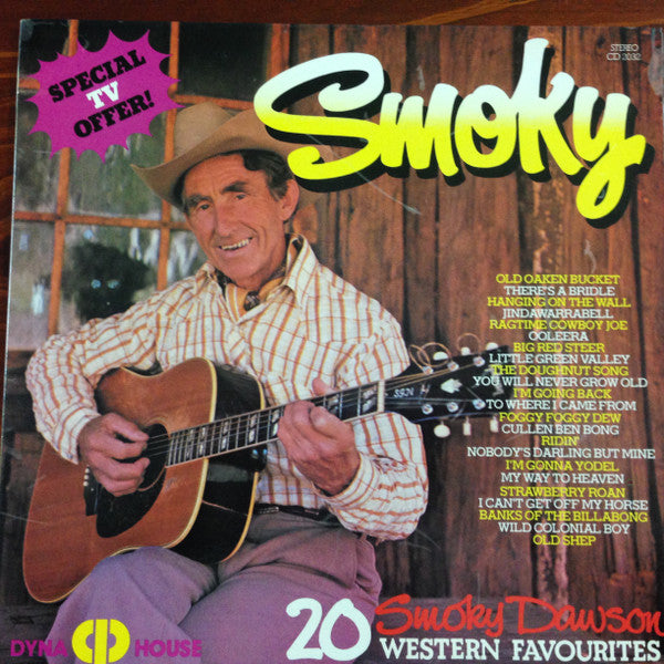 Smoky Dawson : Smoky - 20 Western Favourites (LP, Gat)