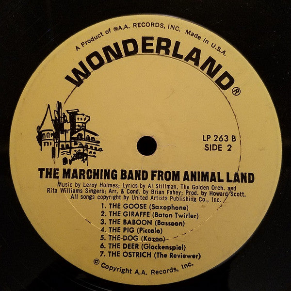 The Golden Orchestra And Rita Williams Singers* : The Marching Band From Animal Land (LP)