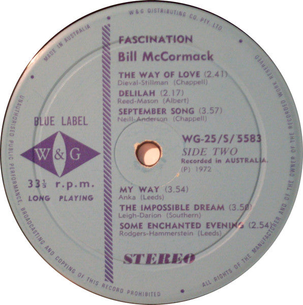 Bill McCormack : Fascination (LP)