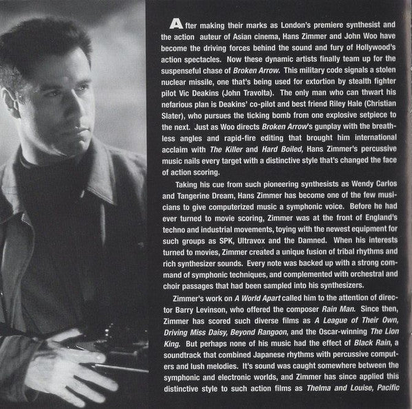 Hans Zimmer : Broken Arrow (Original Motion Picture Soundtrack) (CD, Album)