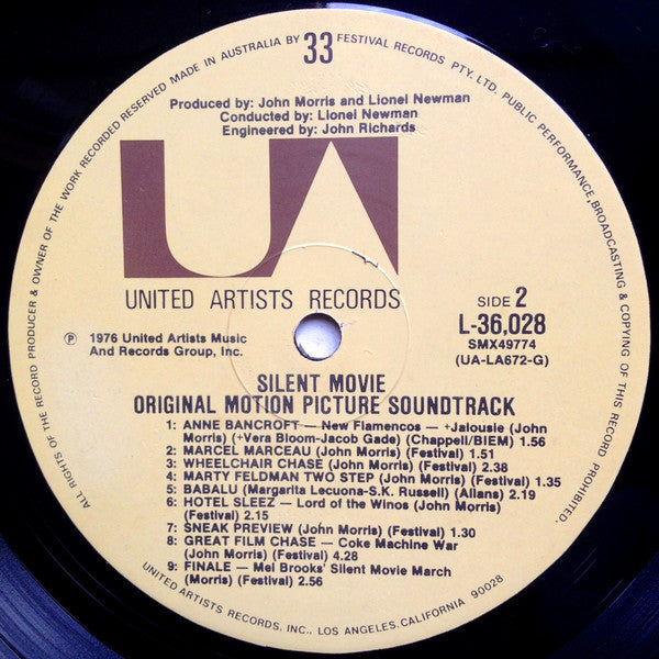 John Morris : Silent Movie (Original Motion Picture Score) (LP, Album)