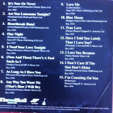 Elvis Presley : Love Songs (CD, Comp, Promo)