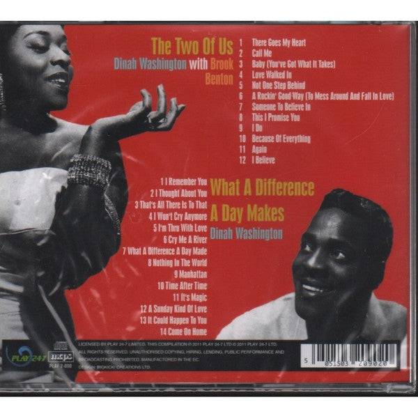 Dinah Washington With Brook Benton : The Two Of Us + What A Difference A Day Makes (2xCD, Comp, RE, RM)