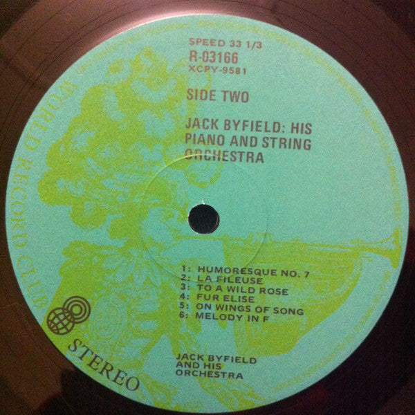 Jack Byfield And His Orchestra : Jack Byfield: His Piano And String Orchestra (LP, Album, Club)