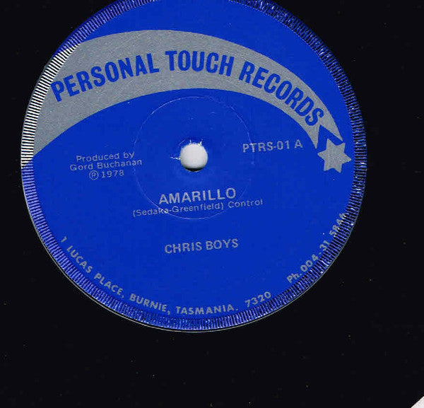 Chris Boys : Amarillo / My Ding-a-ling (7", Single)