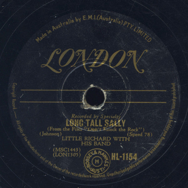 Little Richard And His Band : Tutti Frutti / Long Tall Sally (Shellac, 10")