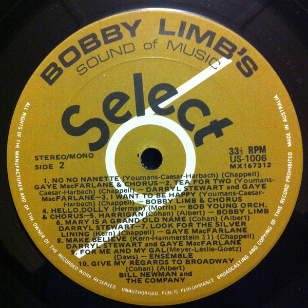 Bobby Limb : Bobby Limb's Sound Of Music (LP)
