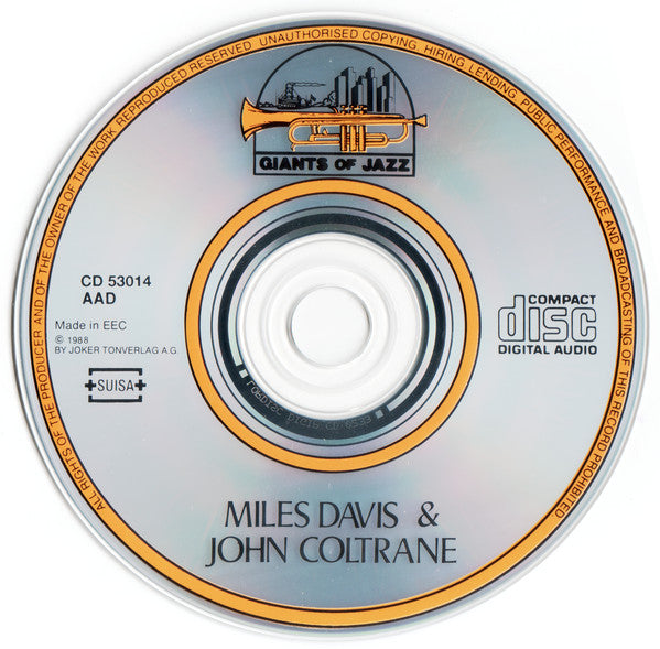 Miles Davis & John Coltrane : Konserthuset, Stockholm, March 22, 1960 (CD, Album, RE)