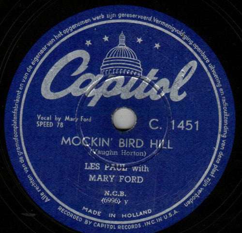 Les Paul & Mary Ford / Les Paul & Mary Ford : How High The Moon / Mockin' Bird Hill (Shellac, 10")