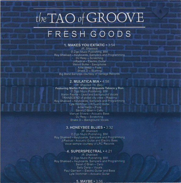 The Tao of Groove : Fresh Goods (CD, Album)