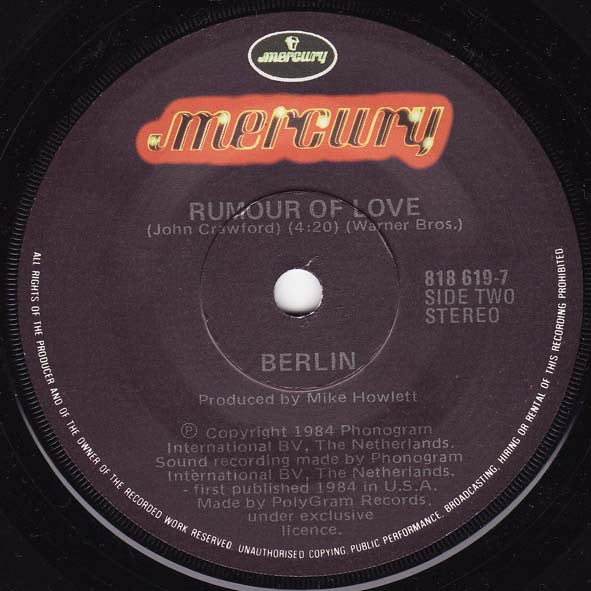 Berlin : No More Words (7")
