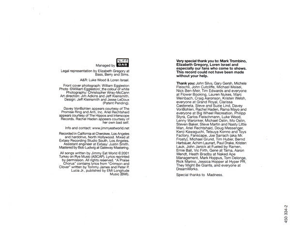 Jimmy Eat World : Bleed American (CD, Album, Enh)