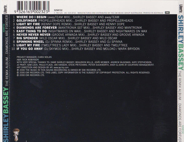 Shirley Bassey : The Remix Album...Diamonds Are Forever (CD, Comp)
