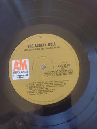 Herb Alpert & The Tijuana Brass : The Lonely Bull (LP, Album, Mono, RE)