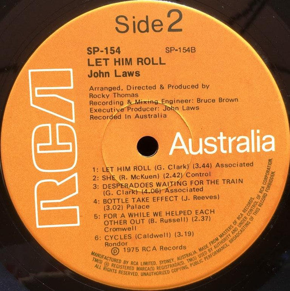 John Laws (3) : Let Him Roll (LP, Album)