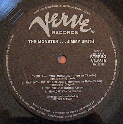 Jimmy Smith : Monster (LP, Album, RE)