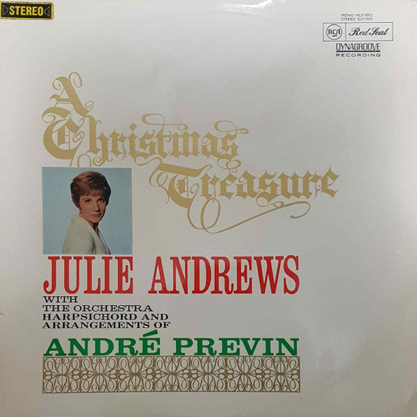 Julie Andrews With The Orchestra, Harpsichord & Arrangements Of André Previn* : A Christmas Treasure (LP, Album)