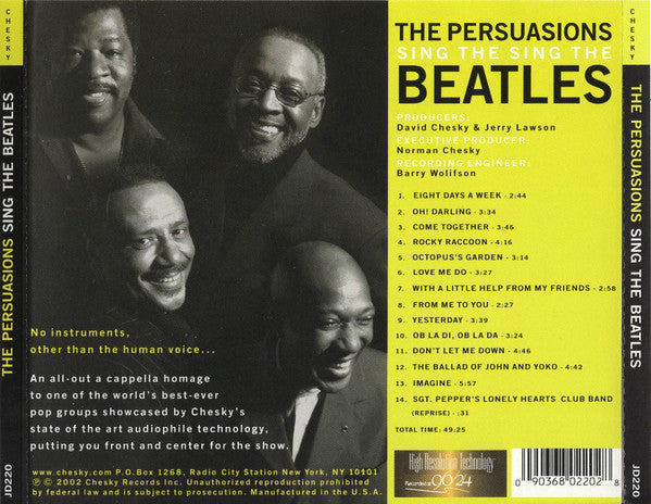 The Persuasions : Sing The Beatles (CD, Album)
