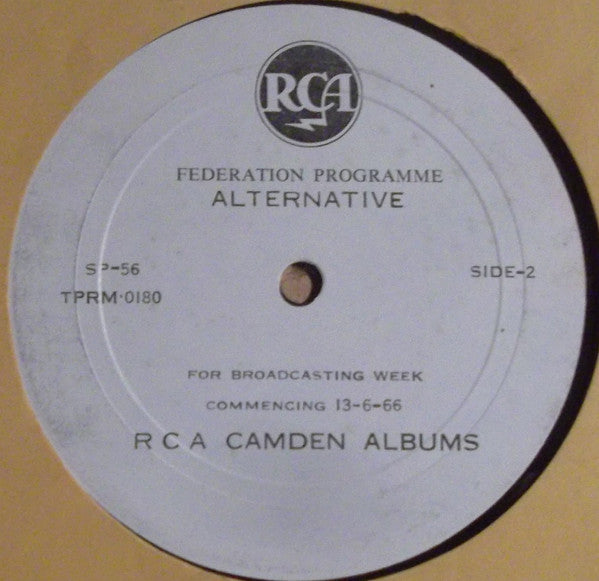 Various : RCA Federation Programme For Broadcasting Week Commencing 13.6.66 (LP, Transcription)