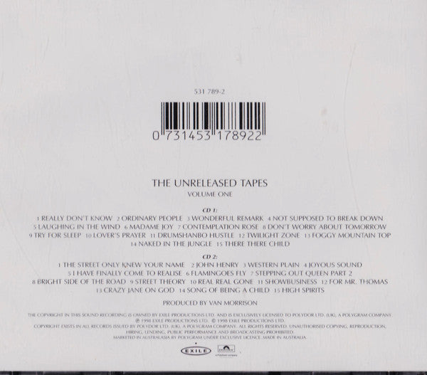 Van Morrison : The Philosopher's Stone (The Unreleased Tapes Volume One) (2xCD, Comp)