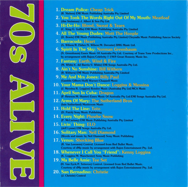 Various : 70s Alive (2xCD, Comp)
