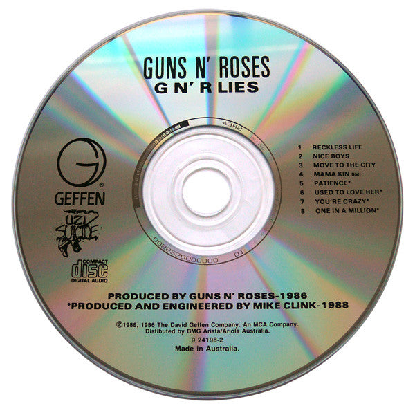 Guns N' Roses : G N' R Lies (CD, Album, RP)