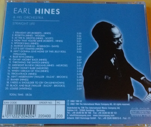 Earl Hines & His Orchestra* : Straight Life (CD, Comp, Mono)