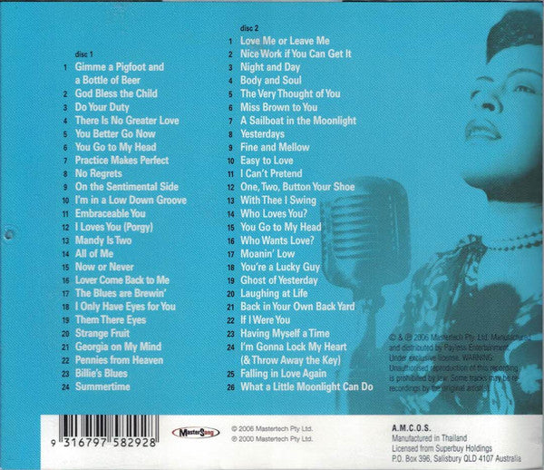 Billie Holiday : The Very Best Of Billie Holiday (2xCD, Comp)