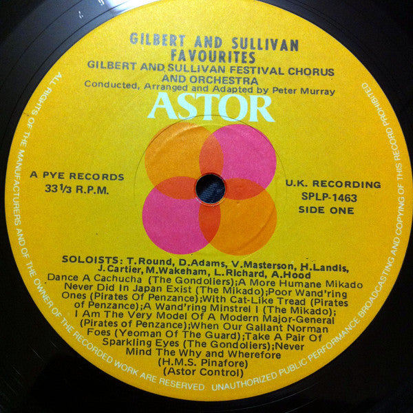 Gilbert And Sullivan*, Gilbert And Sullivan Festival Chorus And Orchestra : Gilbert And Sullivan Favourites (LP, Comp)