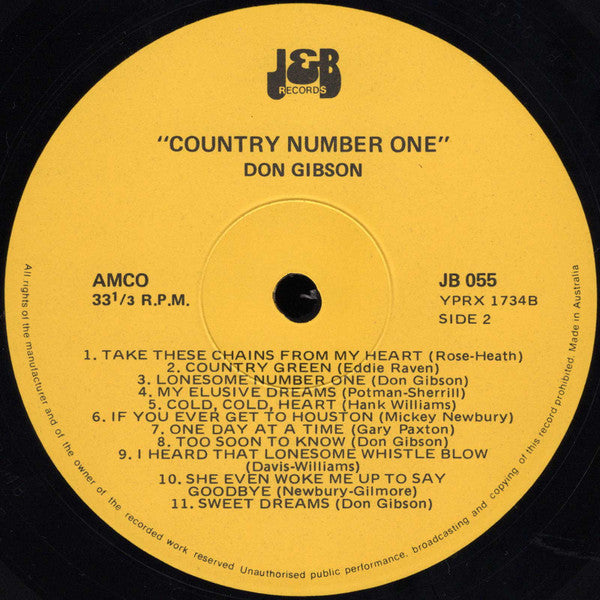Don Gibson : Country Number One! (LP, Comp)