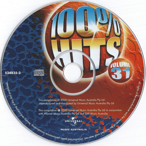 Various : 100% Hits Volume 31 (CD, Comp)