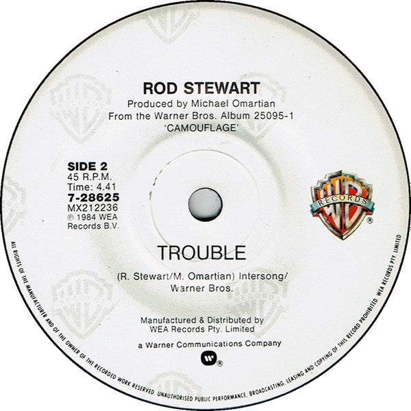 Rod Stewart : Every Beat Of My Heart (7", Single)