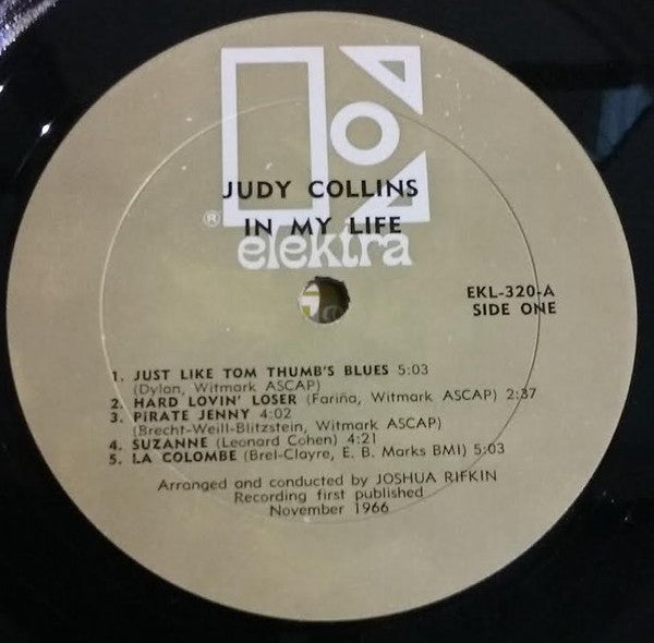 Judy Collins : In My Life (LP, Album, Mono)