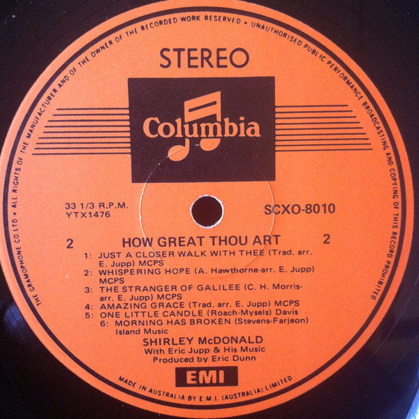 Shirley McDonald With Eric Jupp : How Great Thou Art (LP, Album)