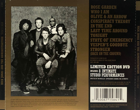 Nick Jonas & The Administration : Who I Am (CD, Album + DVD-V)