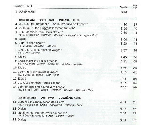 Albert Lortzing, Anneliese Rothenberger, Gisela Litz, Lotte Schädle, Fritz Ollendorff, Hermann Prey, Fritz Wunderlich, Chor Der Bayerischen Staatsoper Und Bayerisches Staatsorchester, Robert Heger : Der Wildschütz (2xCD, RM)