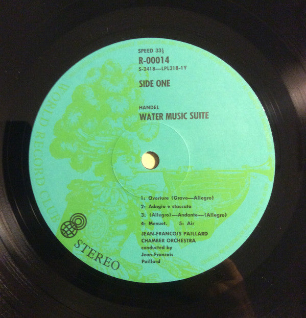 Georg Friedrich Händel / Orchestre De Chambre Jean-François Paillard Conducted By Jean-François Paillard : Water Music (Original Version) (LP, Album, Club, RE)